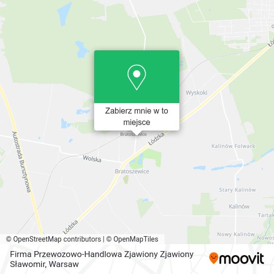 Mapa Firma Przewozowo-Handlowa Zjawiony Zjawiony Sławomir