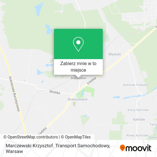 Mapa Marczewski Krzysztof. Transport Samochodowy