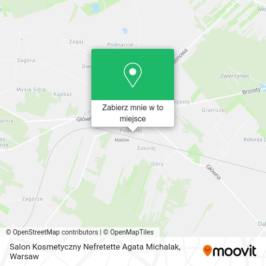 Mapa Salon Kosmetyczny Nefretette Agata Michalak