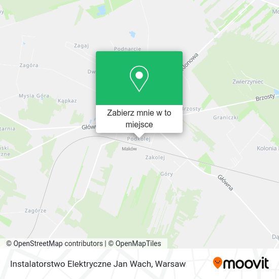 Mapa Instalatorstwo Elektryczne Jan Wach