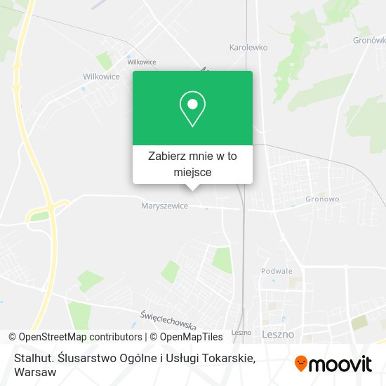 Mapa Stalhut. Ślusarstwo Ogólne i Usługi Tokarskie