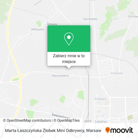 Mapa Marta Łaszczyńska Żłobek Mini Odkrywcy