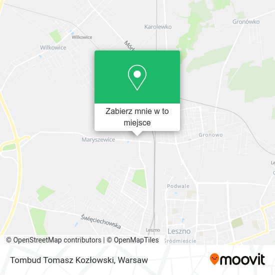 Mapa Tombud Tomasz Kozłowski