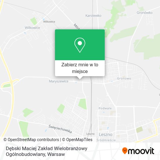 Mapa Dębski Maciej Zakład Wielobranżowy Ogólnobudowlany