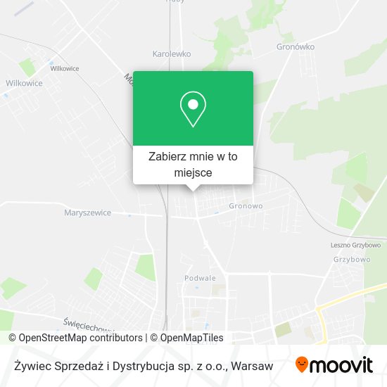 Mapa Żywiec Sprzedaż i Dystrybucja sp. z o.o.