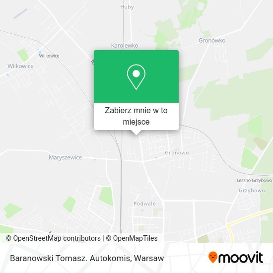 Mapa Baranowski Tomasz. Autokomis