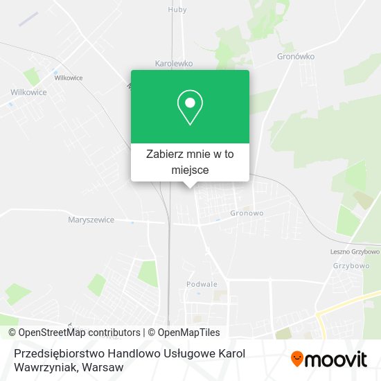 Mapa Przedsiębiorstwo Handlowo Usługowe Karol Wawrzyniak