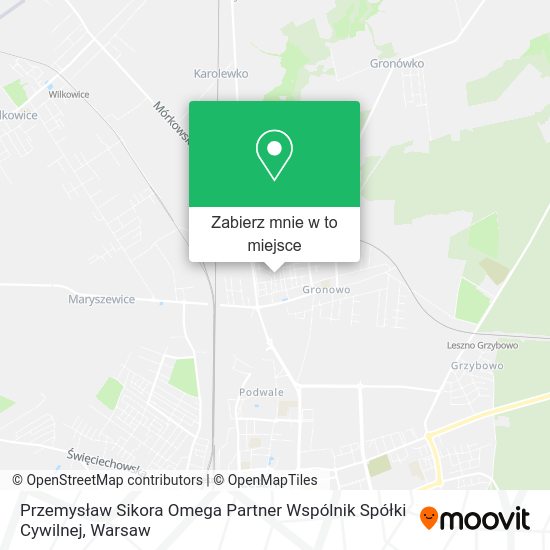 Mapa Przemysław Sikora Omega Partner Wspólnik Spółki Cywilnej