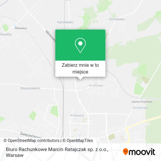 Mapa Biuro Rachunkowe Marcin Ratajczak sp. z o.o.