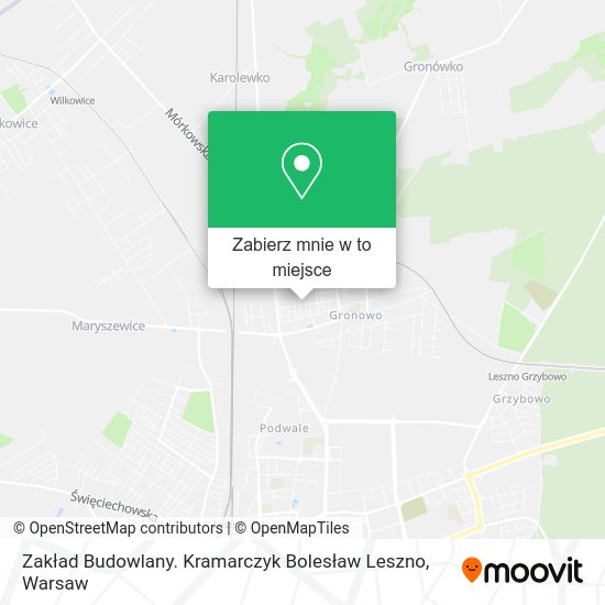 Mapa Zakład Budowlany. Kramarczyk Bolesław Leszno