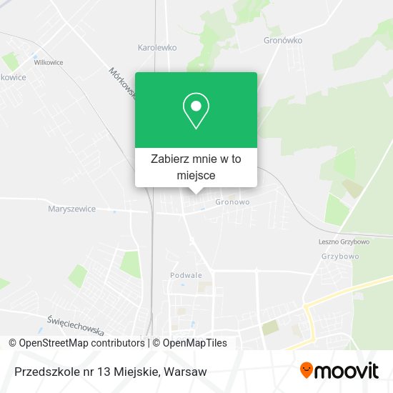 Mapa Przedszkole nr 13 Miejskie