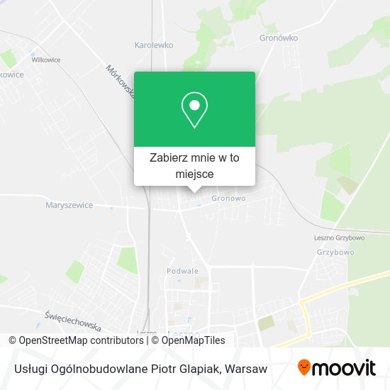 Mapa Usługi Ogólnobudowlane Piotr Glapiak