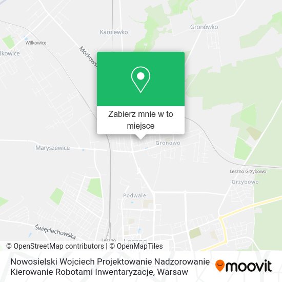 Mapa Nowosielski Wojciech Projektowanie Nadzorowanie Kierowanie Robotami Inwentaryzacje