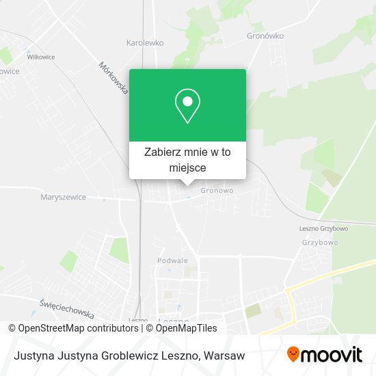 Mapa Justyna Justyna Groblewicz Leszno