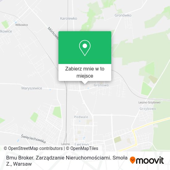 Mapa Bmu Broker. Zarządzanie Nieruchomościami. Smoła Z.