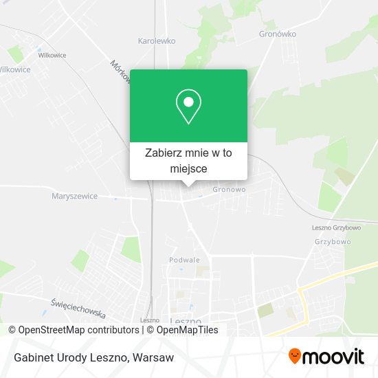 Mapa Gabinet Urody Leszno