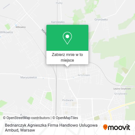 Mapa Bednarczyk Agnieszka Firma Handlowo Usługowa Ambud