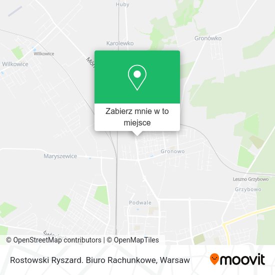 Mapa Rostowski Ryszard. Biuro Rachunkowe