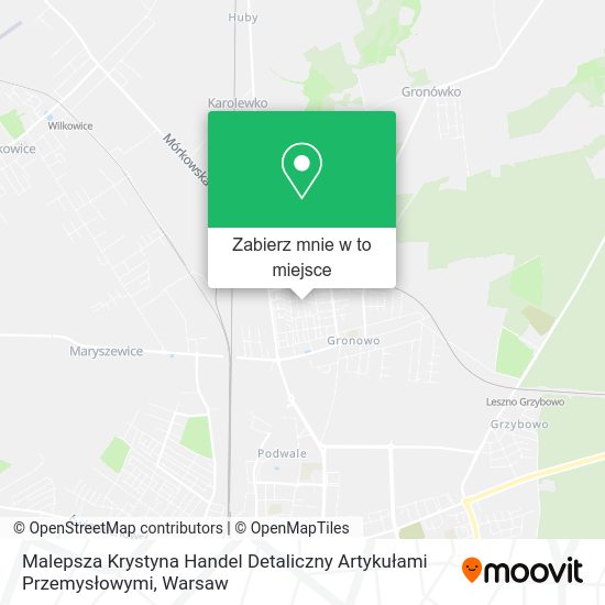 Mapa Malepsza Krystyna Handel Detaliczny Artykułami Przemysłowymi