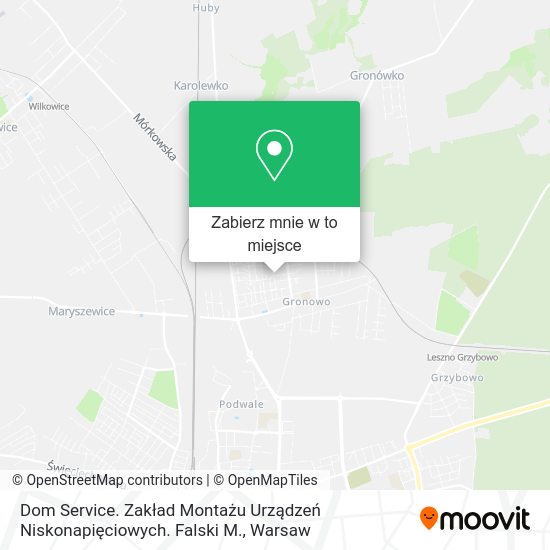 Mapa Dom Service. Zakład Montażu Urządzeń Niskonapięciowych. Falski M.