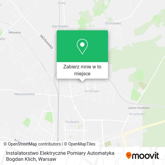 Mapa Instalatorstwo Elektryczne Pomiary Automatyka Bogdan Klich