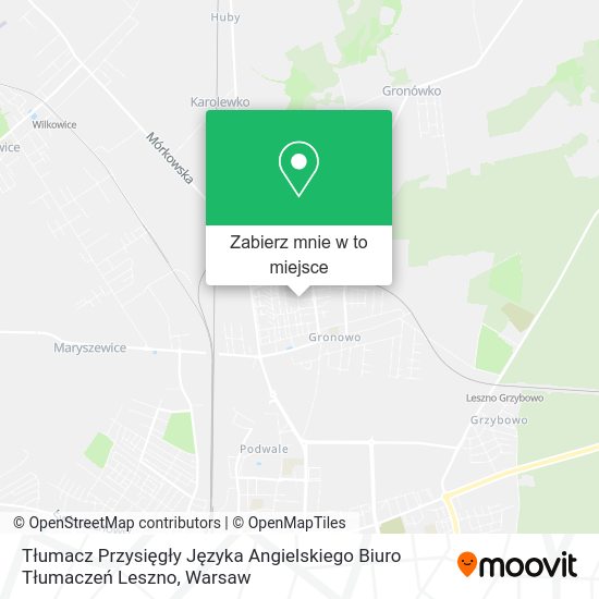 Mapa Tłumacz Przysięgły Języka Angielskiego Biuro Tłumaczeń Leszno