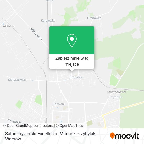 Mapa Salon Fryzjerski Excellence Mariusz Przybylak