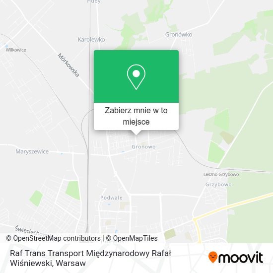 Mapa Raf Trans Transport Międzynarodowy Rafał Wiśniewski