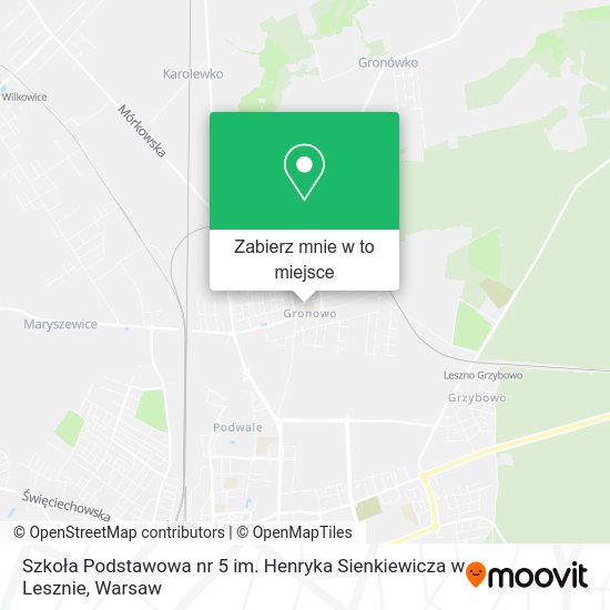 Mapa Szkoła Podstawowa nr 5 im. Henryka Sienkiewicza w Lesznie