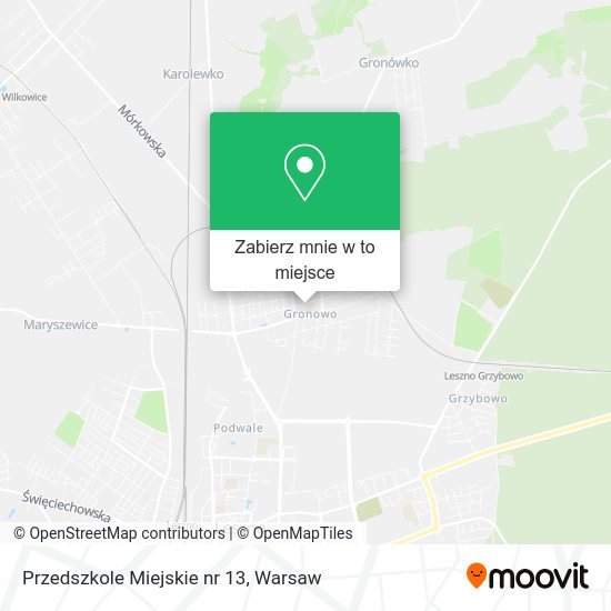 Mapa Przedszkole Miejskie nr 13