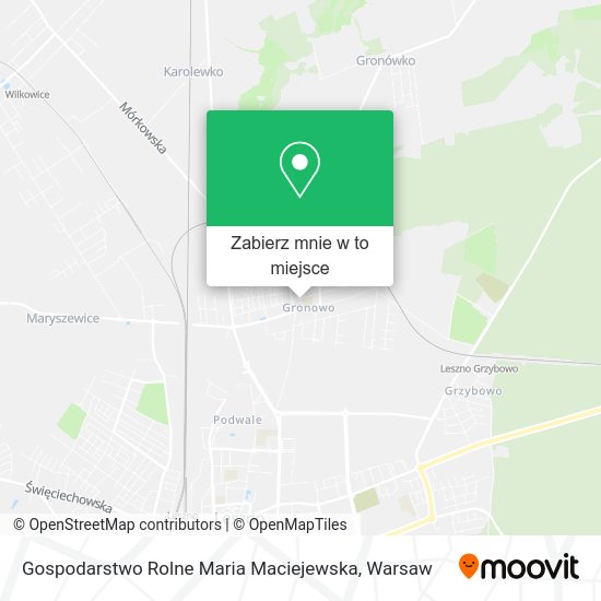 Mapa Gospodarstwo Rolne Maria Maciejewska