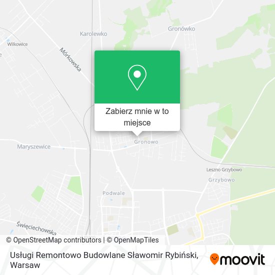 Mapa Usługi Remontowo Budowlane Sławomir Rybiński