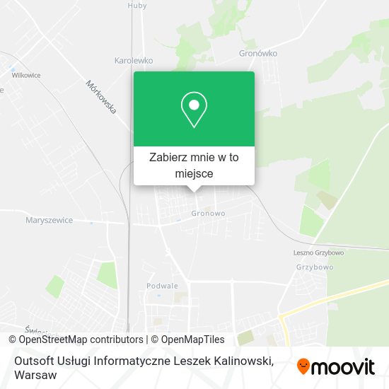 Mapa Outsoft Usługi Informatyczne Leszek Kalinowski