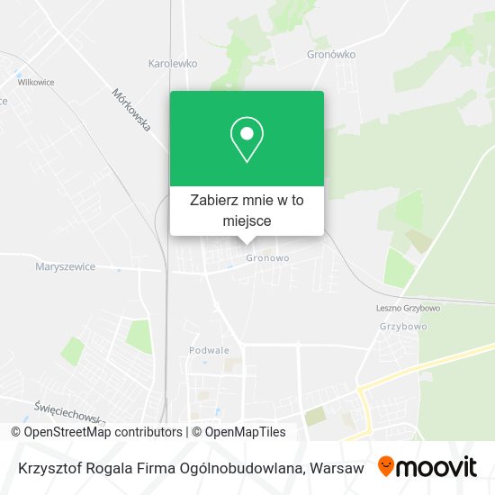 Mapa Krzysztof Rogala Firma Ogólnobudowlana