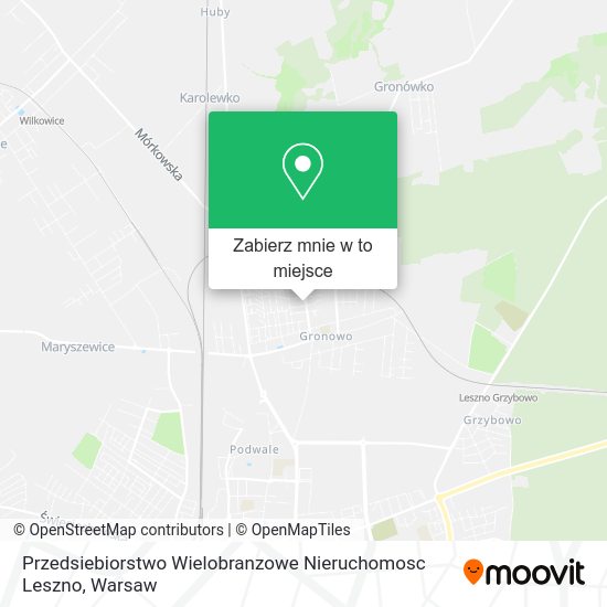 Mapa Przedsiebiorstwo Wielobranzowe Nieruchomosc Leszno