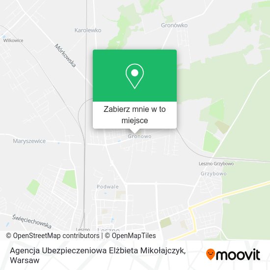 Mapa Agencja Ubezpieczeniowa Elżbieta Mikołajczyk