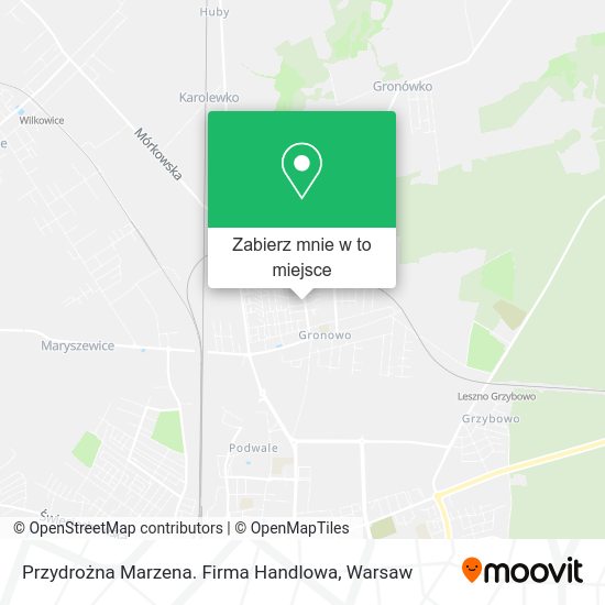 Mapa Przydrożna Marzena. Firma Handlowa