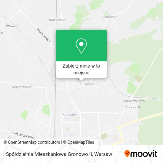 Mapa Spółdzielnia Mieszkaniowa Gronowo II