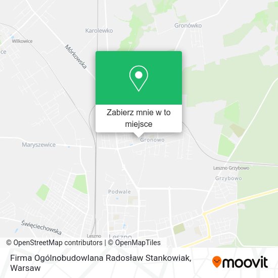 Mapa Firma Ogólnobudowlana Radosław Stankowiak