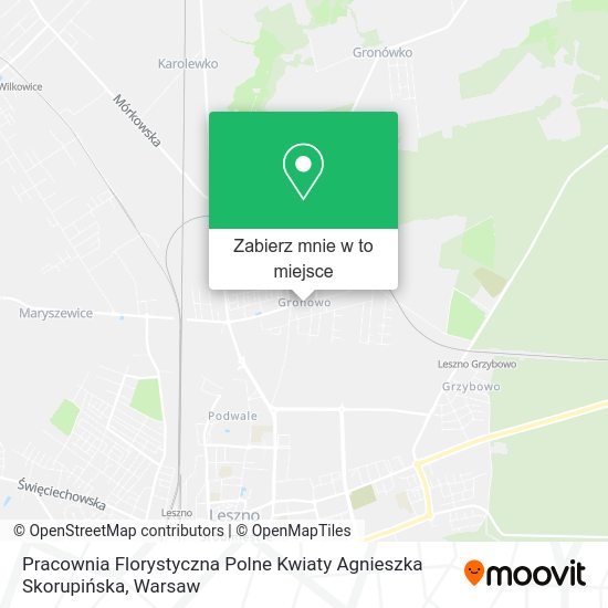 Mapa Pracownia Florystyczna Polne Kwiaty Agnieszka Skorupińska