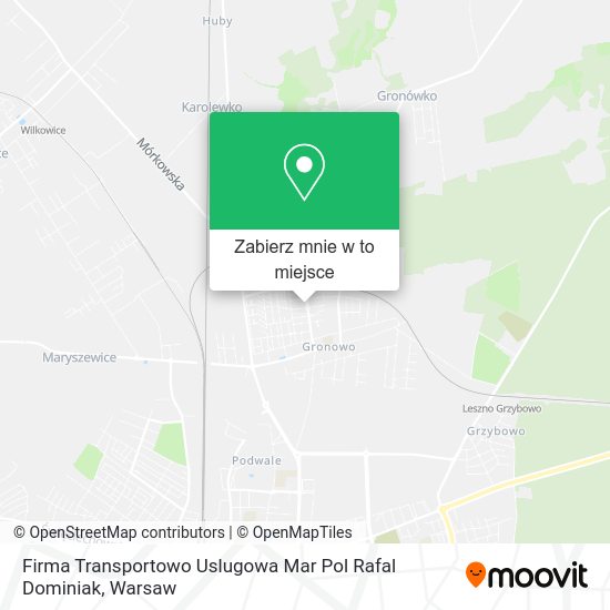 Mapa Firma Transportowo Uslugowa Mar Pol Rafal Dominiak