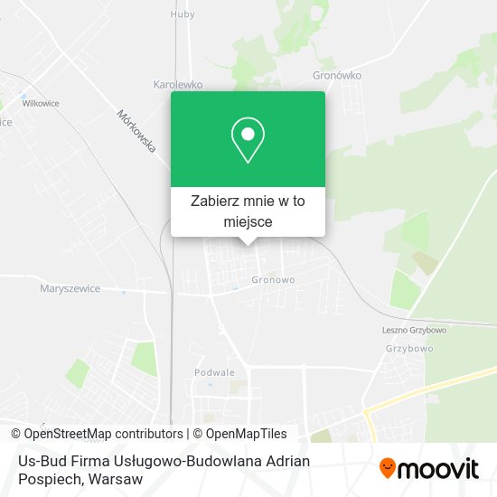 Mapa Us-Bud Firma Usługowo-Budowlana Adrian Pospiech