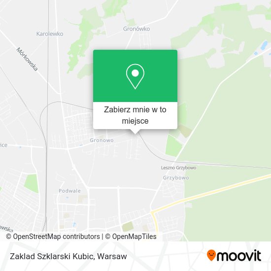 Mapa Zaklad Szklarski Kubic