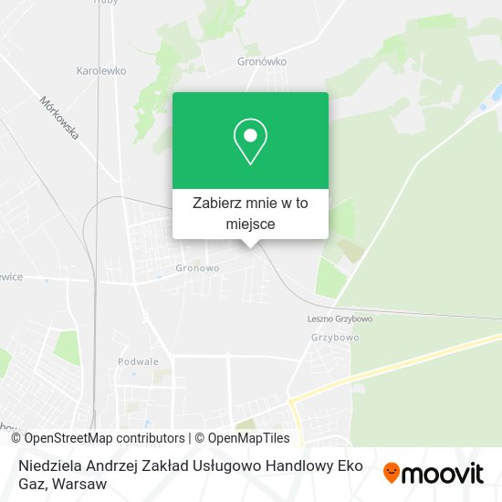 Mapa Niedziela Andrzej Zakład Usługowo Handlowy Eko Gaz