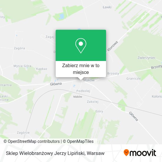 Mapa Sklep Wielobranżowy Jerzy Lipiński