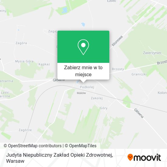 Mapa Judyta Niepubliczny Zakład Opieki Zdrowotnej