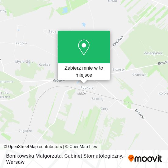 Mapa Bonikowska Małgorzata. Gabinet Stomatologiczny