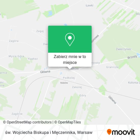 Mapa św. Wojciecha Biskupa i Męczennika