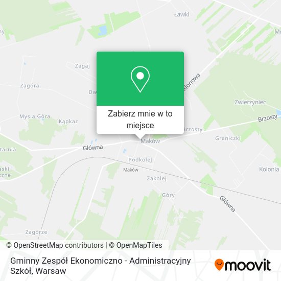 Mapa Gminny Zespół Ekonomiczno - Administracyjny Szkół