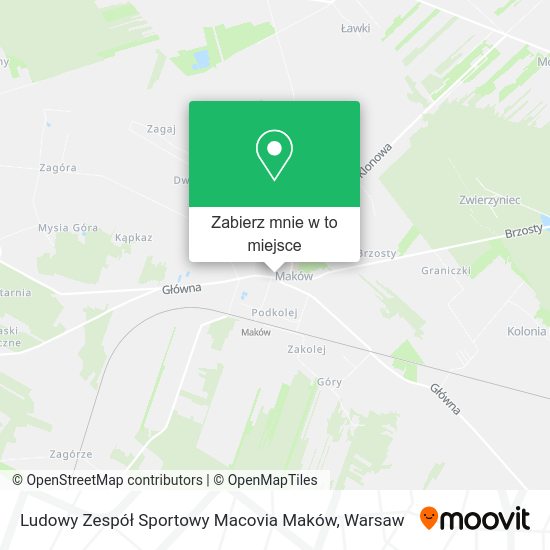 Mapa Ludowy Zespół Sportowy Macovia Maków